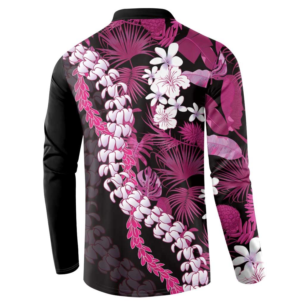 Akala Aloha Hawaii Lei Button Sweatshirt Tropical Flowers Elegant Vibe - Polynesian Pride