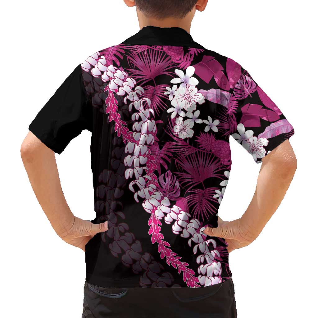 Akala Aloha Hawaii Lei Family Matching Puletasi and Hawaiian Shirt Tropical Flowers Elegant Vibe LT14 - Polynesian Pride