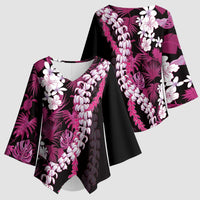 Akala Aloha Hawaii Lei Kimono Sleeve Blouse Tropical Flowers Elegant Vibe - Polynesian Pride