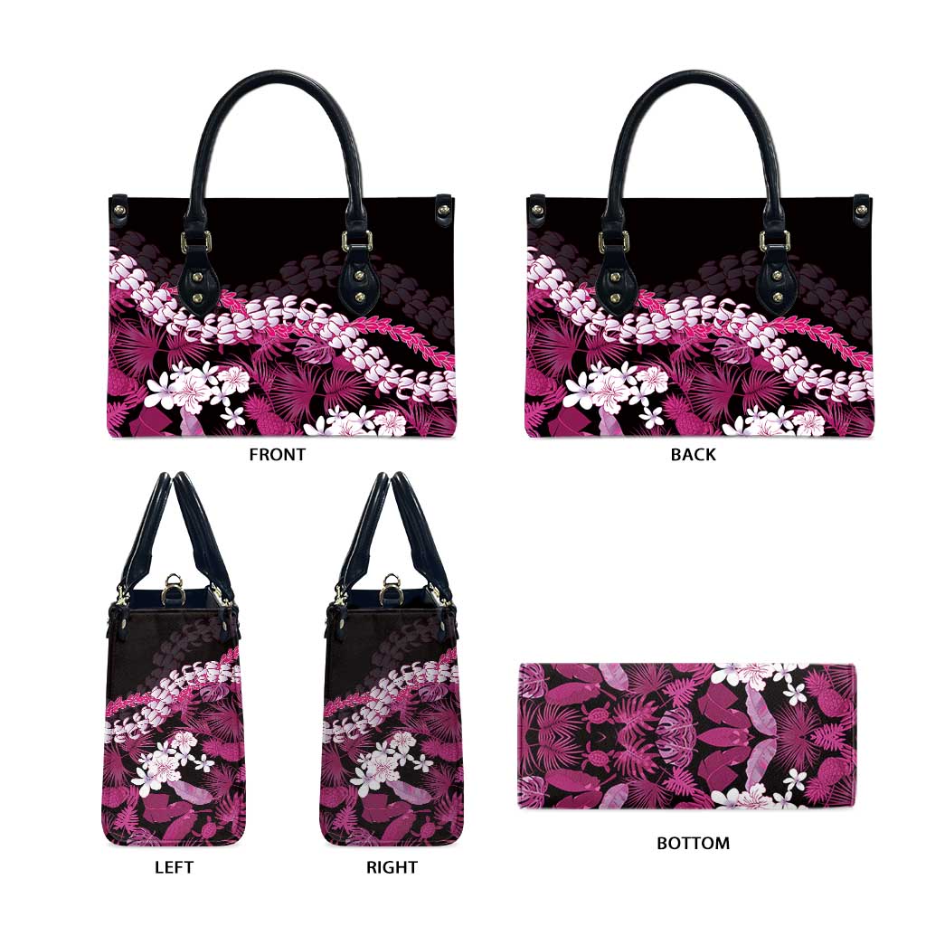 Akala Aloha Hawaii Lei Leather Bag Tropical Flowers Elegant Vibe - Polynesian Pride