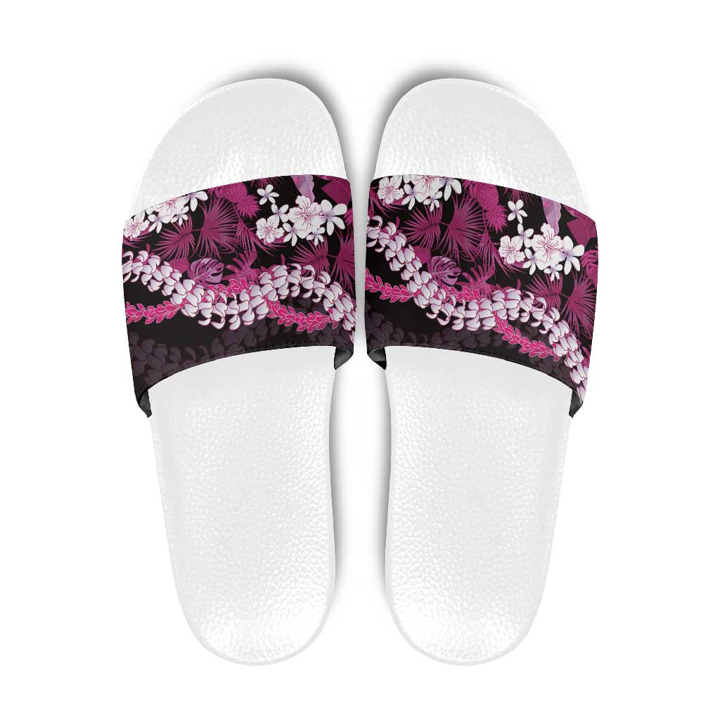 Akala Aloha Hawaii Lei Slide Sandals Tropical Flowers Elegant Vibe - Polynesian Pride