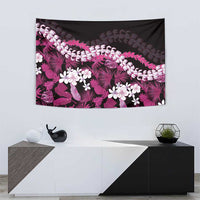 Akala Aloha Hawaii Lei Tapestry Tropical Flowers Elegant Vibe - Polynesian Pride