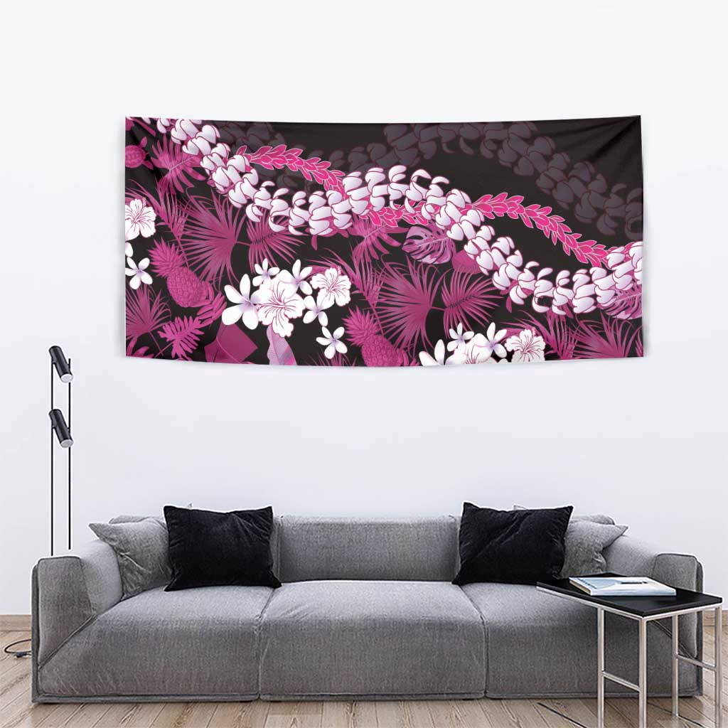 Akala Aloha Hawaii Lei Tapestry Tropical Flowers Elegant Vibe - Polynesian Pride