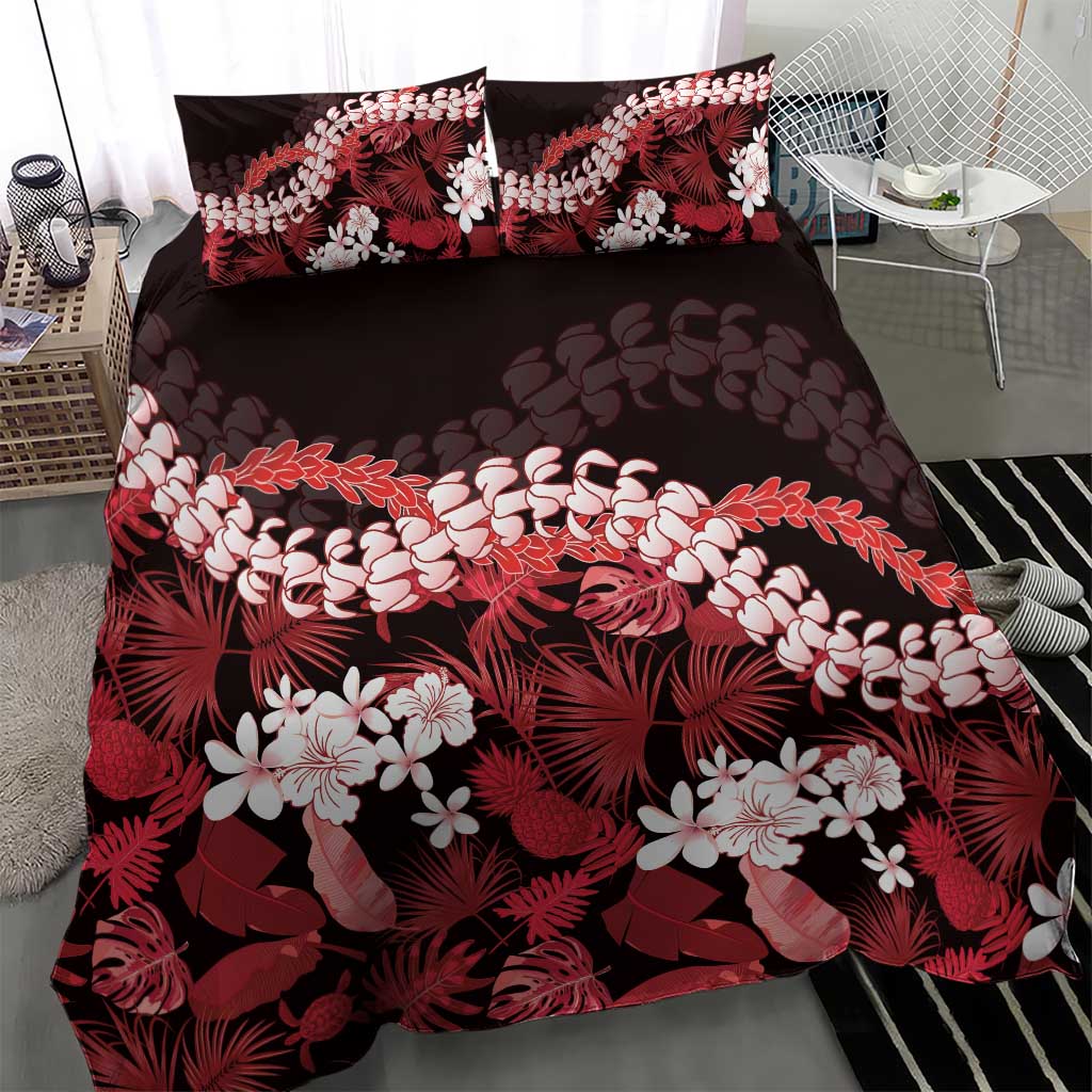 Ulaula Aloha Hawaii Lei Bedding Set Tropical Flowers Elegant Vibe LT14 - Polynesian Pride