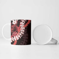 Ulaula Aloha Hawaii Lei Ceramic Mug Tropical Flowers Elegant Vibe LT14 - Polynesian Pride