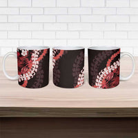 Ulaula Aloha Hawaii Lei Ceramic Mug Tropical Flowers Elegant Vibe LT14 - Polynesian Pride