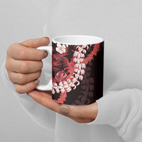 Ulaula Aloha Hawaii Lei Ceramic Mug Tropical Flowers Elegant Vibe LT14 - Polynesian Pride
