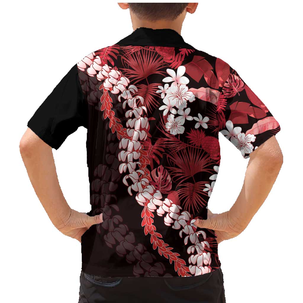 Ulaula Aloha Hawaii Lei Family Matching Mermaid Dress and Hawaiian Shirt Tropical Flowers Elegant Vibe LT14 - Polynesian Pride