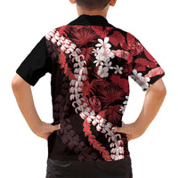 Ulaula Aloha Hawaii Lei Family Matching Tank Maxi Dress and Hawaiian Shirt Tropical Flowers Elegant Vibe LT14 - Polynesian Pride
