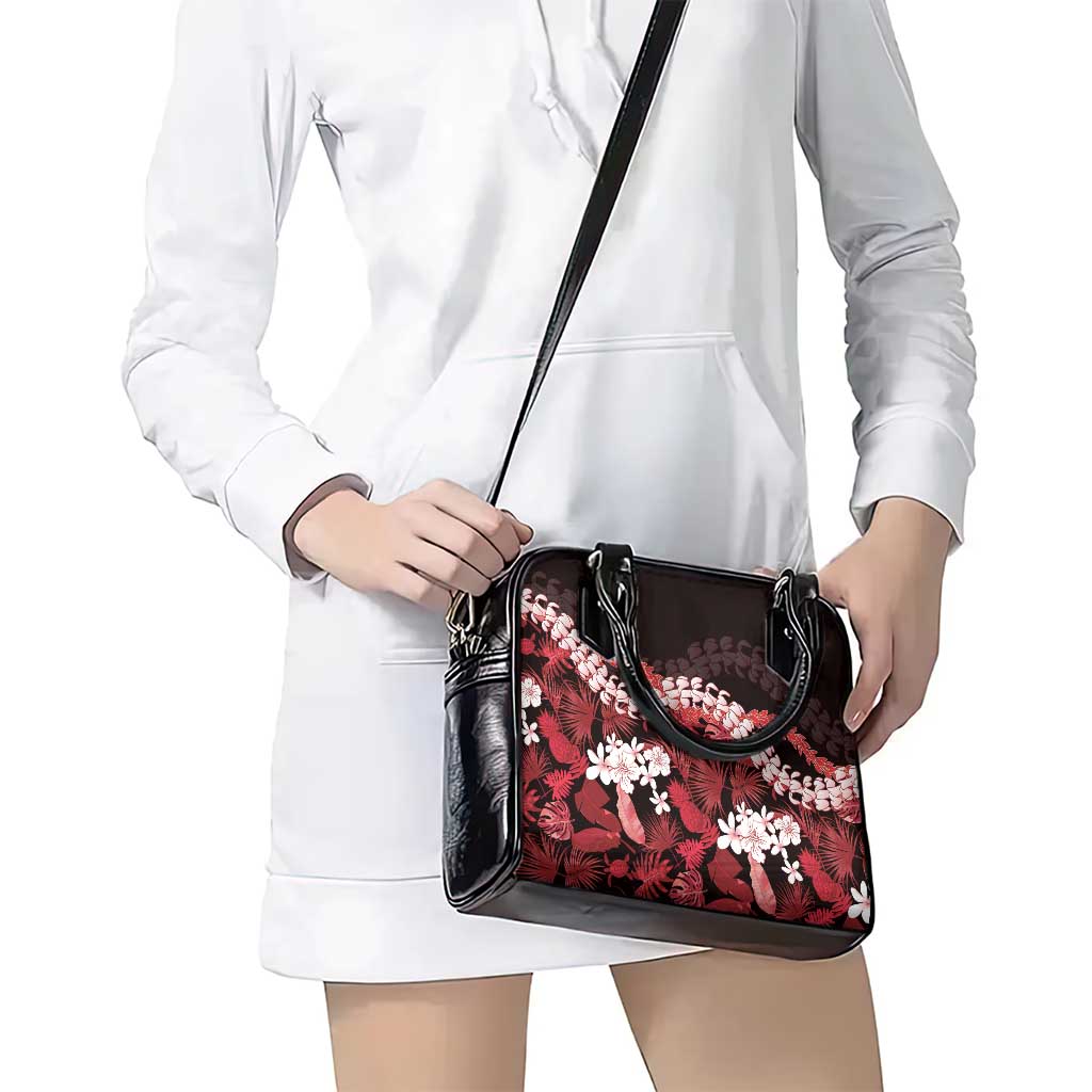 Ulaula Aloha Hawaii Lei Shoulder Handbag Tropical Flowers Elegant Vibe - Polynesian Pride
