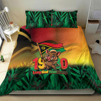 Vanuatu Independence Day Bedding Set Chibi Boar Proud To Be A Ni-Van LT14 - Polynesian Pride