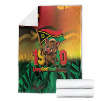 Vanuatu Independence Day Blanket Chibi Boar Proud To Be A Ni-Van LT14 - Polynesian Pride