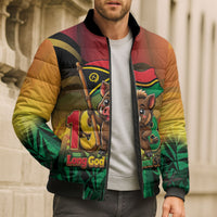 Vanuatu Independence Day Bomber Puffer Jacket Chibi Boar Proud To Be A Ni-Van LT14 - Polynesian Pride
