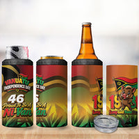 Vanuatu Independence Day 4 in 1 Can Cooler Tumbler Chibi Boar Proud To Be A Ni-Van LT14 - Polynesian Pride