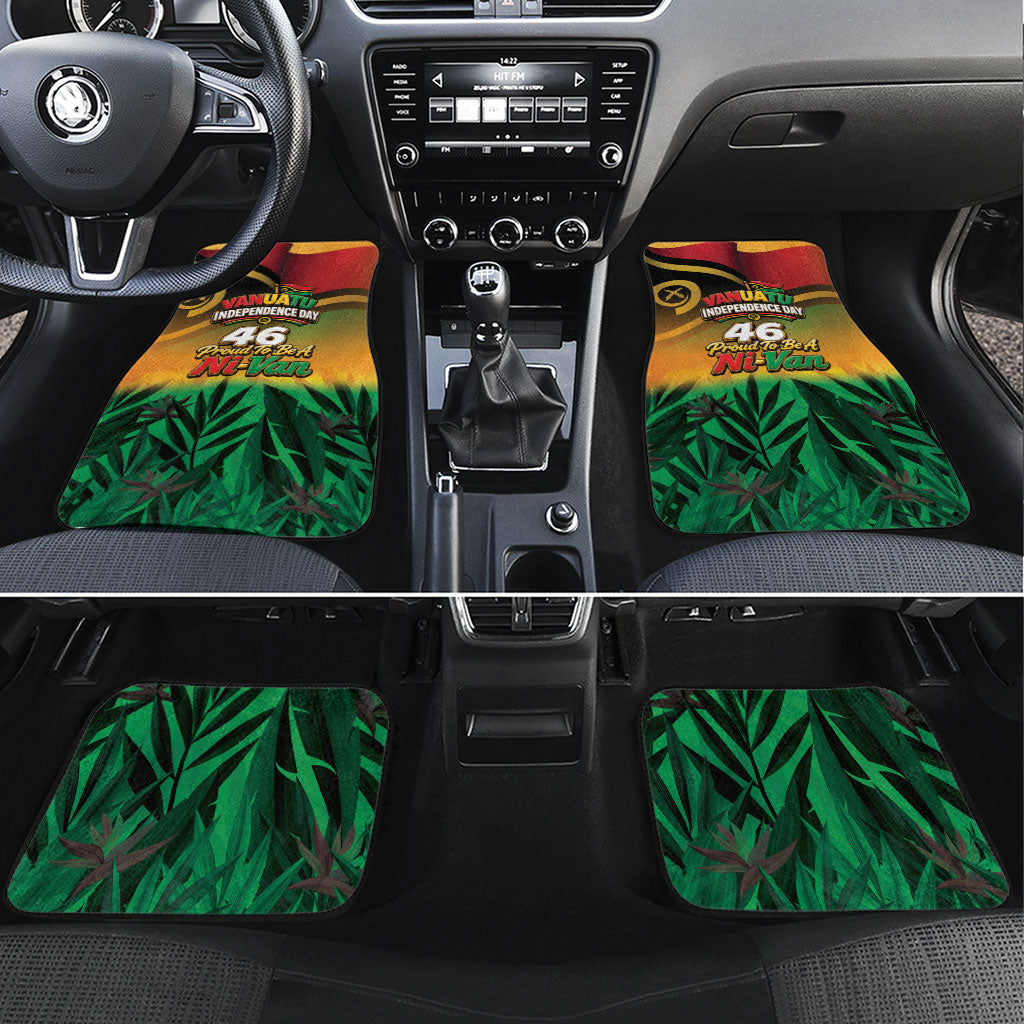 Vanuatu Independence Day Car Mats Chibi Boar Proud To Be A Ni-Van LT14 Set 4pcs Multicolor - Polynesian Pride