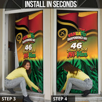 Vanuatu Independence Day Door Cover Chibi Boar Proud To Be A Ni-Van LT14 - Polynesian Pride