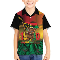 Vanuatu Independence Day Family Matching Long Sleeve Bodycon Dress and Hawaiian Shirt Chibi Boar Proud To Be A Ni-Van LT14 Son's Shirt Multicolor - Polynesian Pride