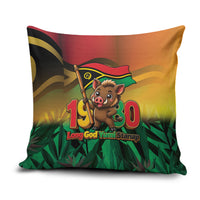 Vanuatu Independence Day Pillow Cover Chibi Boar Proud To Be A Ni-Van LT14 Multicolor - Polynesian Pride