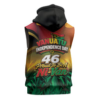 Vanuatu Independence Day Sleeveless Zip Hoodie Chibi Boar Proud To Be A Ni-Van LT14 - Polynesian Pride