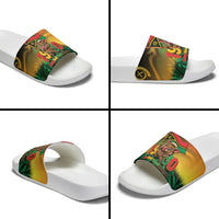 Vanuatu Independence Day Slide Sandals Chibi Boar Proud To Be A Ni-Van LT14 - Polynesian Pride