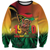 Vanuatu Independence Day Sweatshirt Chibi Boar Proud To Be A Ni-Van LT14 Unisex Multicolor - Polynesian Pride