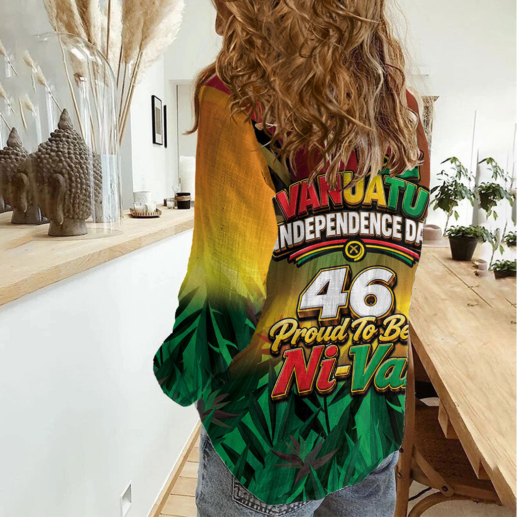 Vanuatu Independence Day Women Casual Shirt Chibi Boar Proud To Be A Ni-Van LT14 - Polynesian Pride