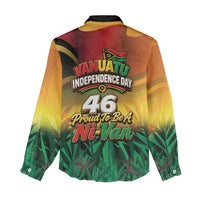 Vanuatu Independence Day Women Casual Shirt Chibi Boar Proud To Be A Ni-Van LT14 - Polynesian Pride