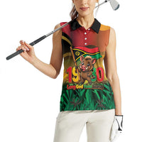 Vanuatu Independence Day Women Sleeveless Polo Shirt Chibi Boar Proud To Be A Ni-Van LT14 - Polynesian Pride