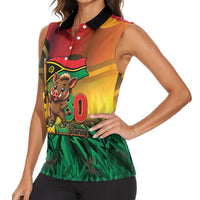 Vanuatu Independence Day Women Sleeveless Polo Shirt Chibi Boar Proud To Be A Ni-Van LT14 - Polynesian Pride