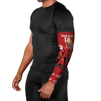 Tonga Rugby Custom Arm Sleeves 2026 Go Ikale Tahi Ngatu Pattern LT14 - Polynesian Pride