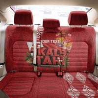 Tonga Rugby Custom Back Car Seat Cover 2026 Go Ikale Tahi Ngatu Pattern LT14 - Polynesian Pride