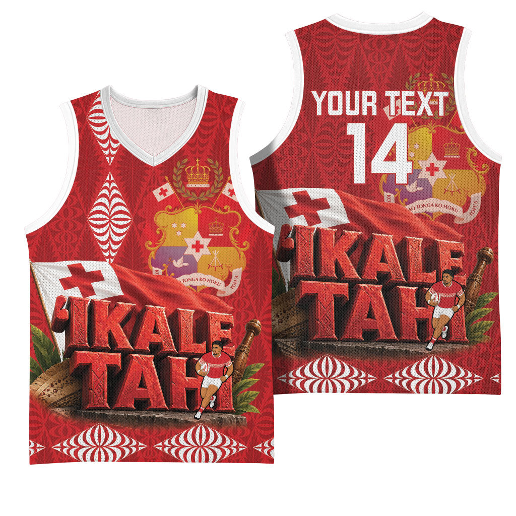 Tonga Rugby Custom Basketball Jersey 2026 Go Ikale Tahi Ngatu Pattern LT14 - Polynesian Pride