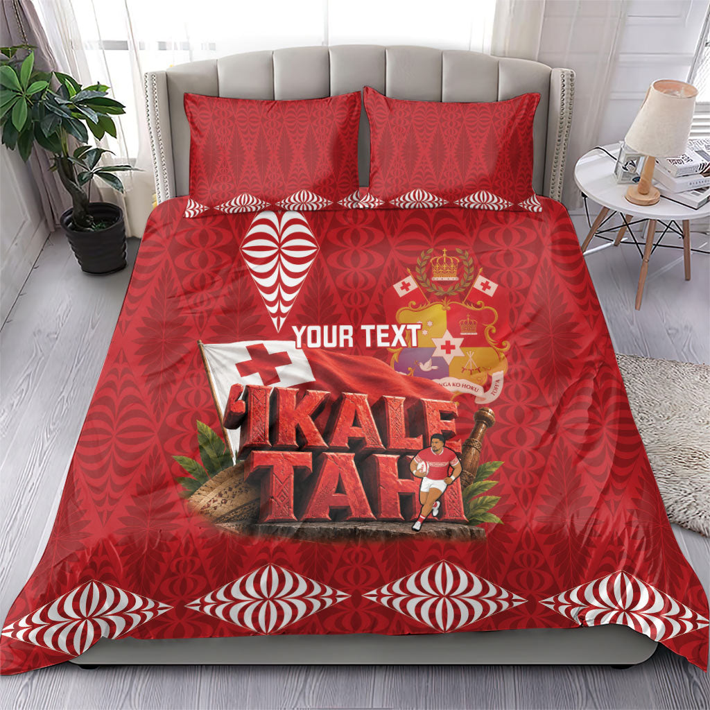 Tonga Rugby Custom Bedding Set 2026 Go Ikale Tahi Ngatu Pattern LT14 - Polynesian Pride