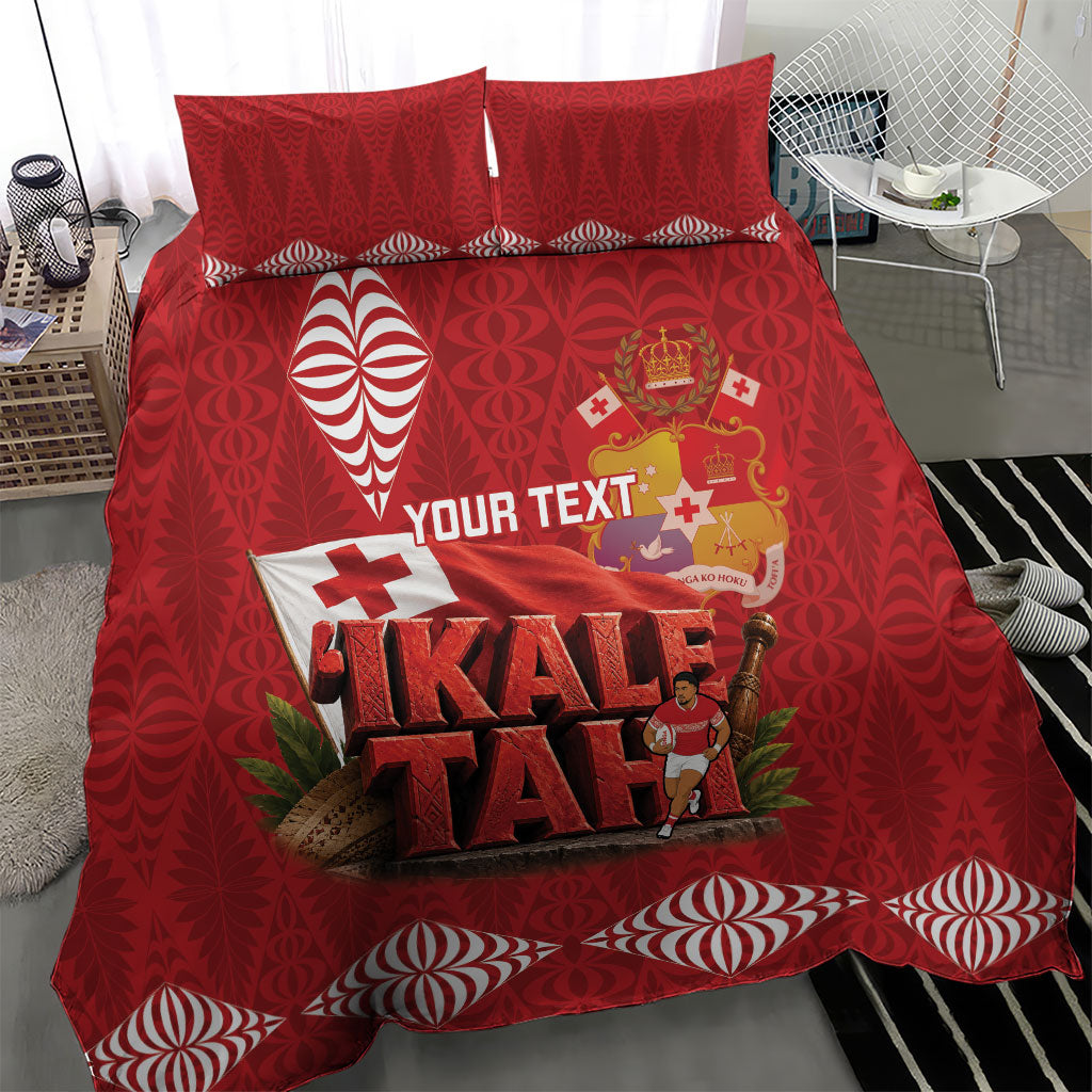 Tonga Rugby Custom Bedding Set 2026 Go Ikale Tahi Ngatu Pattern LT14 - Polynesian Pride