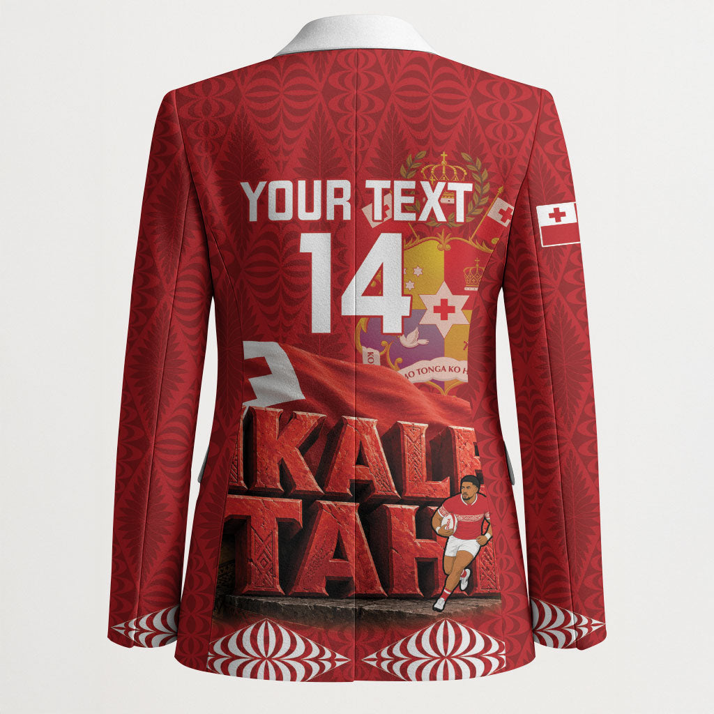 Tonga Rugby Custom Blazer 2026 Go Ikale Tahi Ngatu Pattern LT14 - Polynesian Pride
