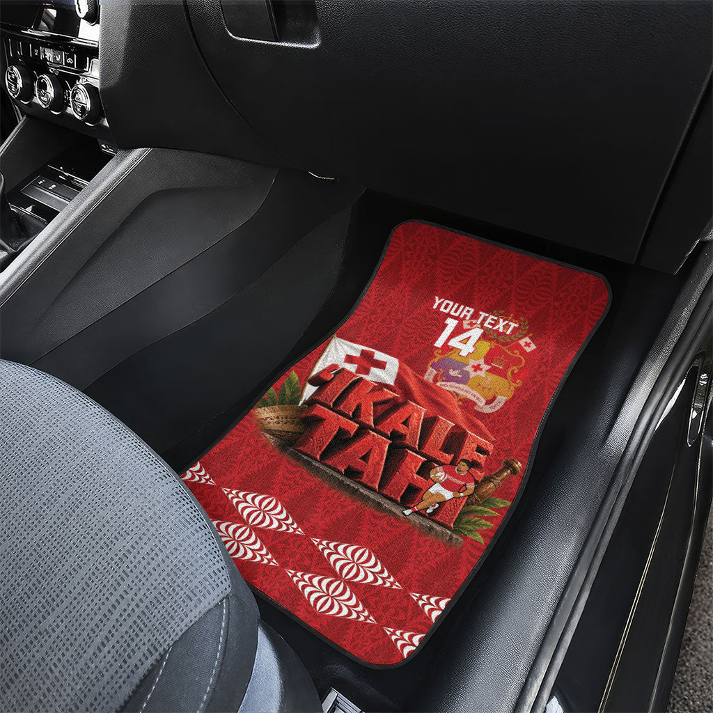 Tonga Rugby Custom Car Mats 2026 Go Ikale Tahi Ngatu Pattern LT14 - Polynesian Pride