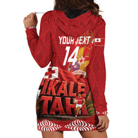 Tonga Rugby Custom Hoodie Dress 2026 Go Ikale Tahi Ngatu Pattern LT14 - Polynesian Pride