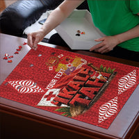 Tonga Rugby Custom Puzzle 2026 Go Ikale Tahi Ngatu Pattern LT14 - Polynesian Pride