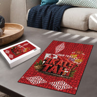 Tonga Rugby Custom Puzzle 2026 Go Ikale Tahi Ngatu Pattern LT14 - Polynesian Pride