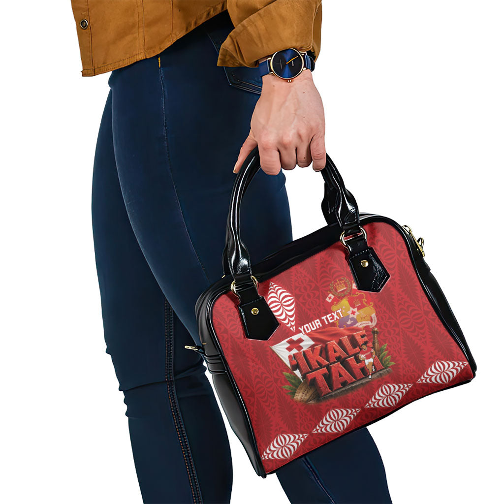 Tonga Rugby Custom Shoulder Handbag 2026 Go Ikale Tahi Ngatu Pattern LT14 - Polynesian Pride