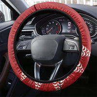 Tonga Rugby Steering Wheel Cover 2026 Go Ikale Tahi Ngatu Pattern LT14 - Polynesian Pride
