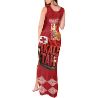 Tonga Rugby Custom Tank Maxi Dress 2026 Go Ikale Tahi Ngatu Pattern LT14 - Polynesian Pride