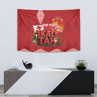 Tonga Rugby Custom Tapestry 2026 Go Ikale Tahi Ngatu Pattern LT14 - Polynesian Pride