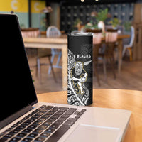 New Zealand and Ireland Rugby Skinny Tumbler All Black Maori Mix Shamrocks LT14 - Polynesian Pride
