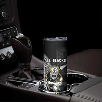New Zealand and Ireland Rugby Skinny Tumbler All Black Maori Mix Shamrocks LT14 - Polynesian Pride
