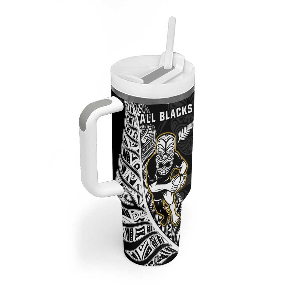 New Zealand and Ireland Rugby Tumbler With Handle All Black Maori Mix Shamrocks LT14 - Polynesian Pride