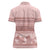 Pastel Pink Samoa Siapo Teuila Flowers Women Polo Shirt - Polynesian Pride
