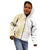 Polynesia White Sunday Kid Hoodie Plumeria Polynesian Tribal Gold Color - Polynesian Pride