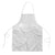 Polynesia White Sunday Apron Plumeria Polynesian Tribal Grey Color - Polynesian Pride