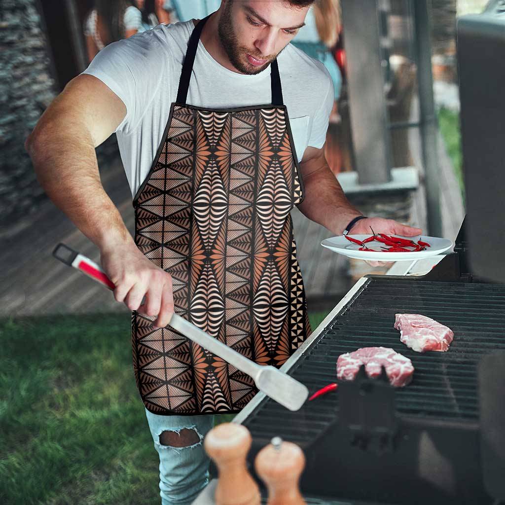 Malo e lelei Tonga Apron Tongan Ngatu Vintage Brown - Polynesian Pride